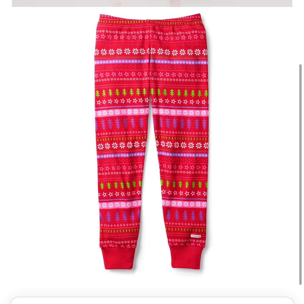 American Girl Holiday Cheer Stripe Pajama Pants NEW Sz 7